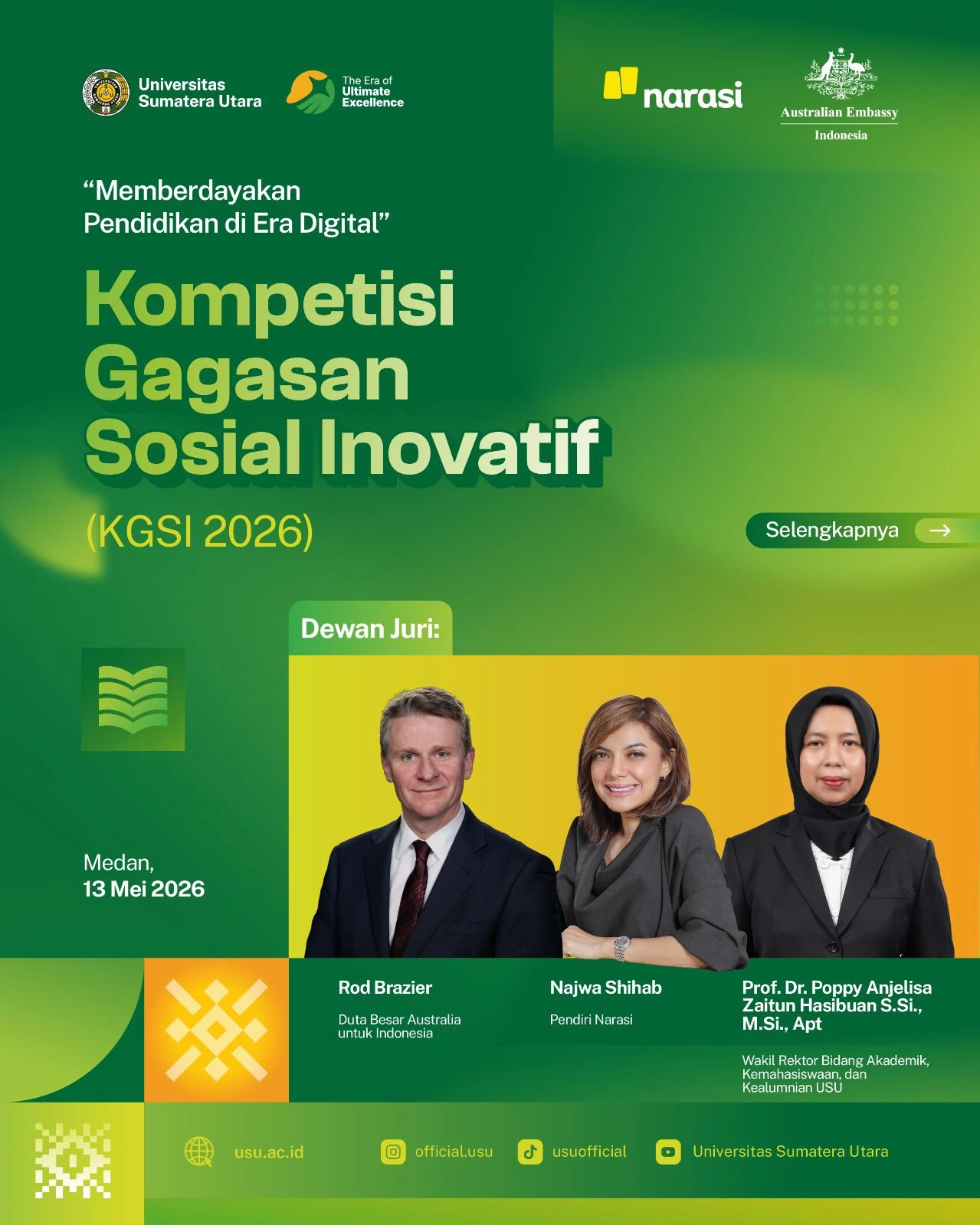 KGSI Hadirkan Najwa Shihab, Dubes Australia dan Prof. Poppy